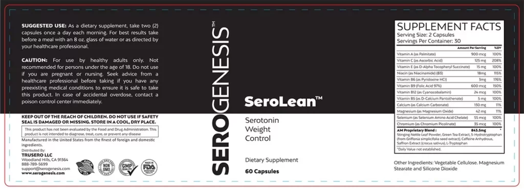 Serolean Ingredients